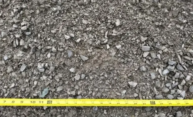 Crusher Run crushed limestone, 1" minus